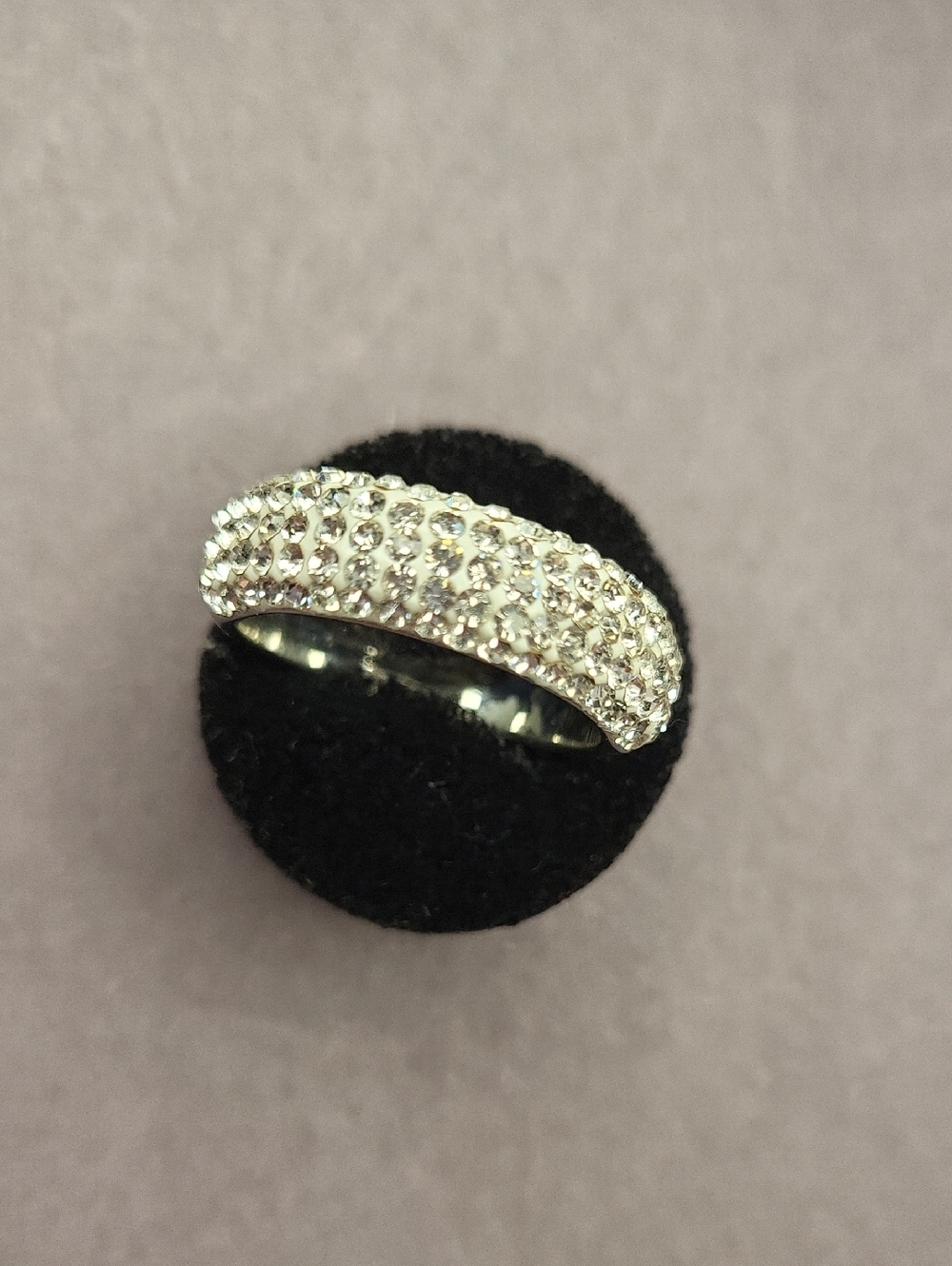 Dazzling Silver Crystal Band